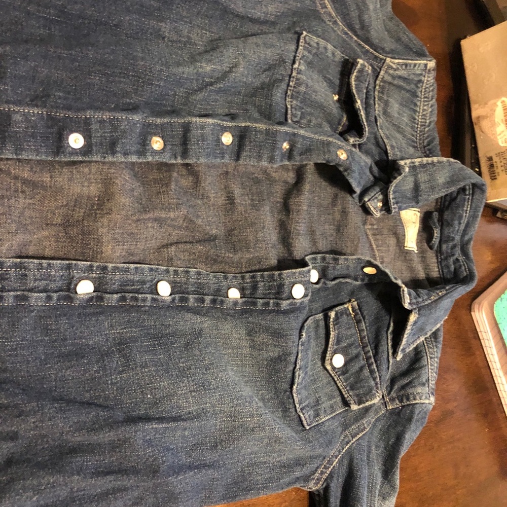 Polo blue jean button up